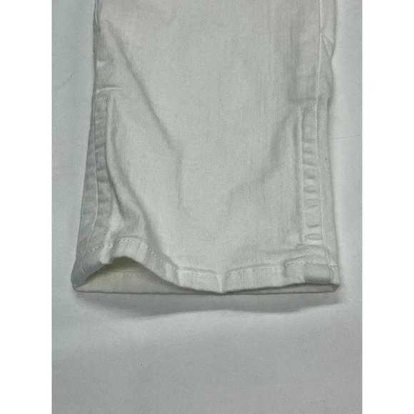 Rock & Republic Kendall Straight Leg White Distressed Cropped Jeans - Plus Sz 16 - Picture 2 of 12